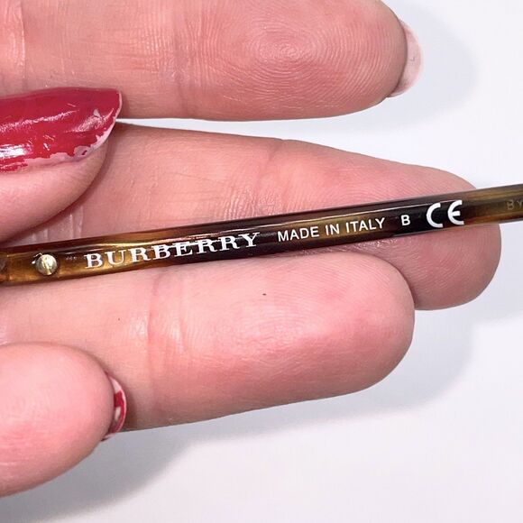 Burberry B2128 3316 Dark Havana Eyeglass Frames Made in Italy 52-16-140 - Picture 10 of 11